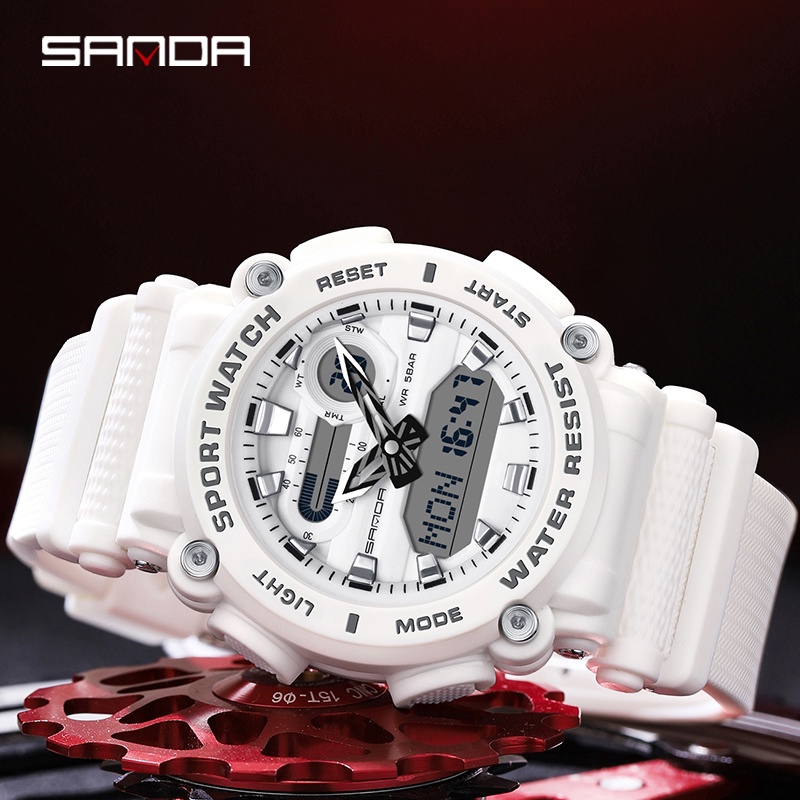 SANDA China-Chic Multi-Função Esportes À Prova D'água Relógio De Natação Luminoso De Quartzo SD3139-11