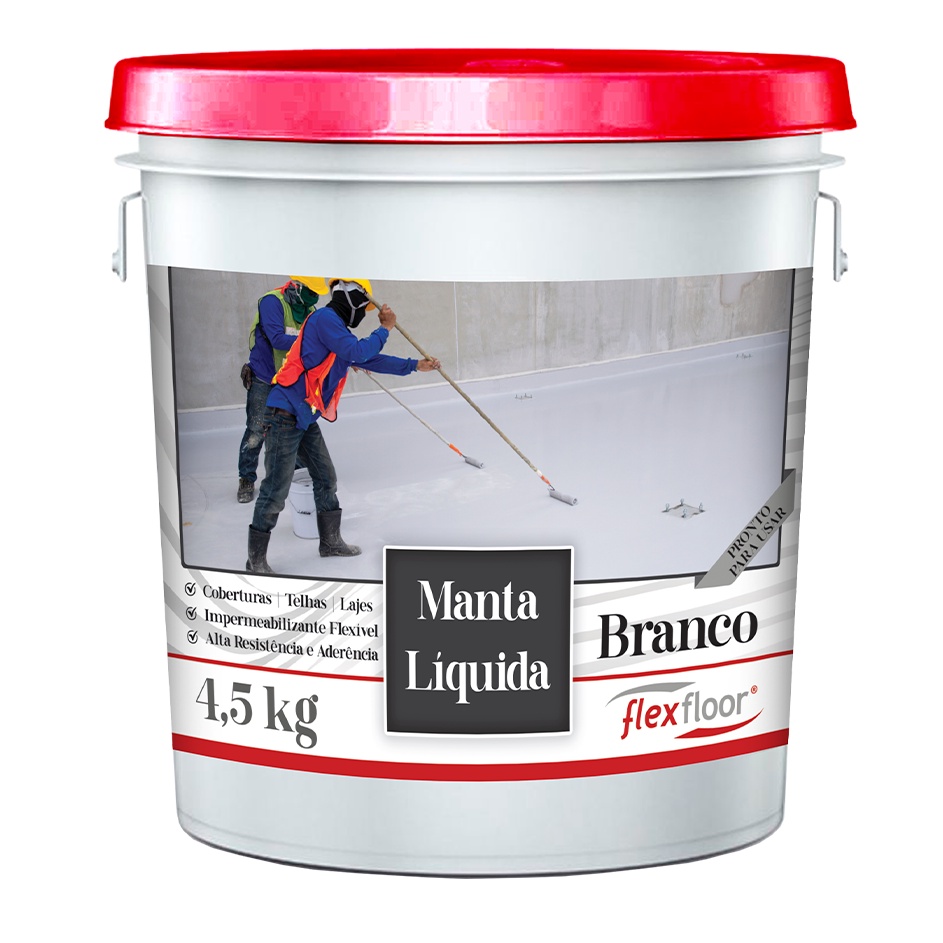 Manta Líquida Impermeabilizante Branca Flexfloor 4,5kg
