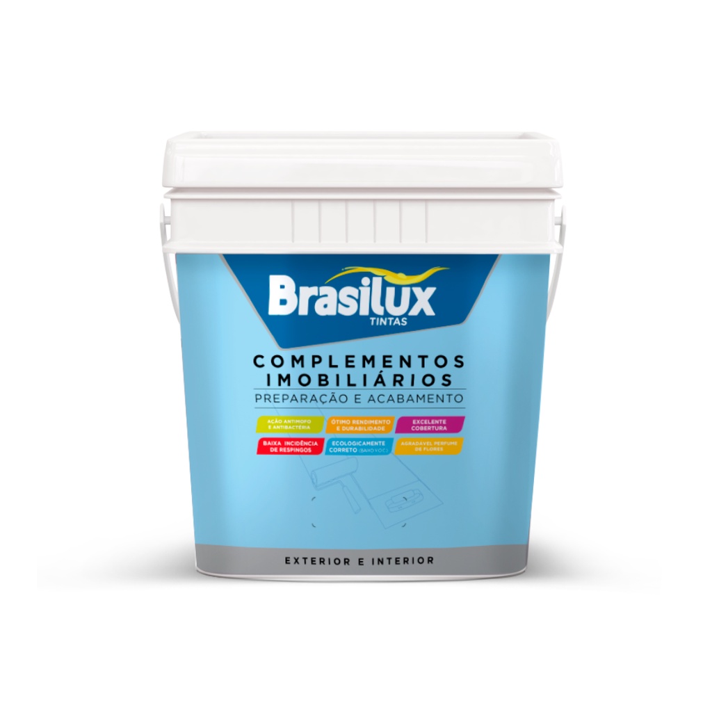 Fundo Preparador De Parede Base Água 3,6L Incolor Brasilux em Oferta na Shopee