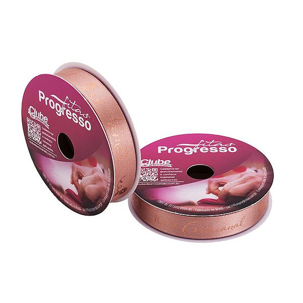 Fita Decorativa - 100% Artesanal Feito com Amor - Cor 415 - 10mx15mm - 1 UN - Progresso -  Rizzo