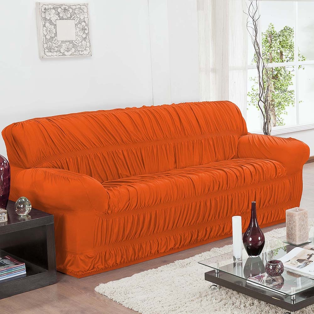 Sofá Laranja 3 Lugares | BuscaProdutos