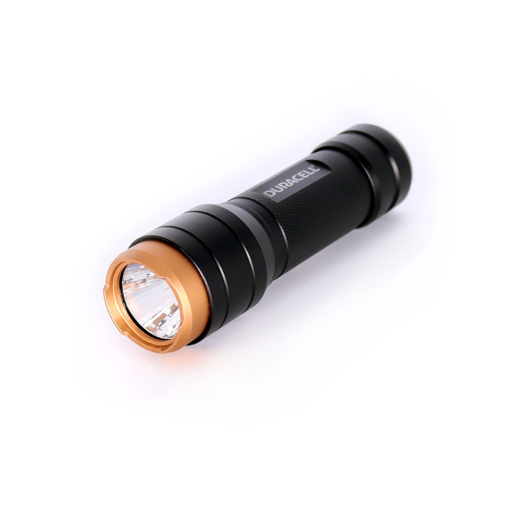 Lanterna De Mão Estrutura Aeronáutica Em alumínio De Led 250 Lúmens Duracell 8234-DF250