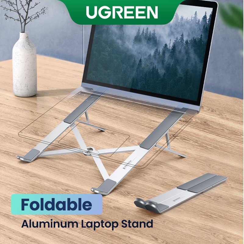 UGREEN Laptop Stand Holder compatible for MacBook Air Pro Notebook Adjustable Foldable Aluminum Laptop Notebook Stand - Computers & Accessories