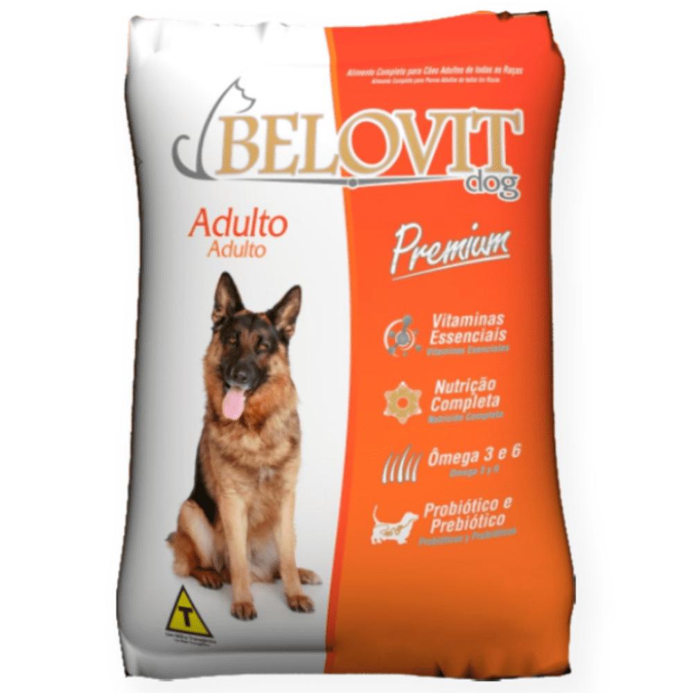 Ração Belovit Dog Premium Adulto 7KG Sabor Carne - Para Cães de Raça