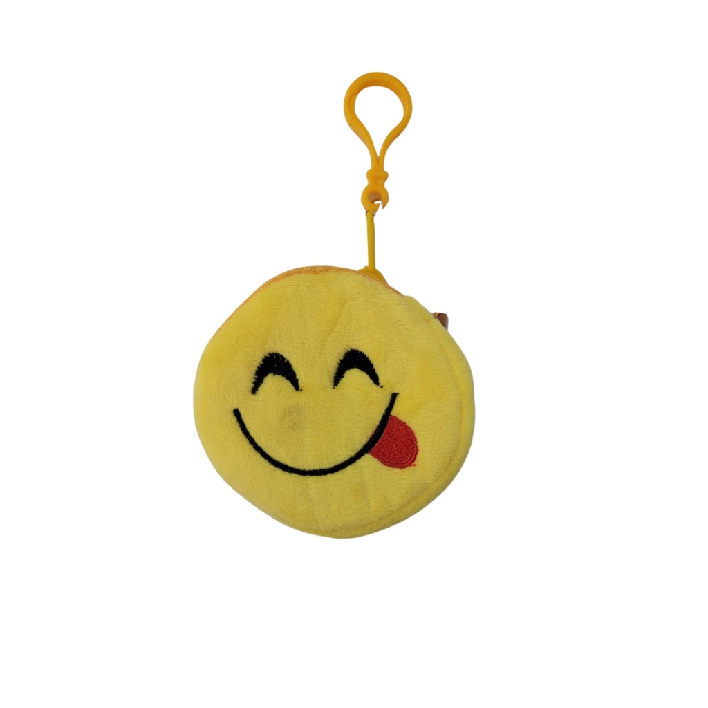 Chaveiro Porta Moeda Emoji Divertido Língua - Wellmix