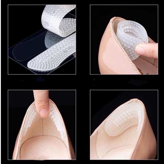 Kit 2 pares Protetor De Calcanhar Silicone Colante Confortável em Oferta na Shopee