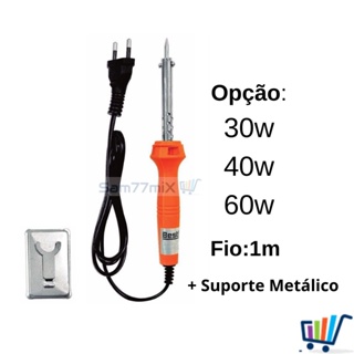Ferro De Solda Soldar Soldador Profissional 30w 40w 60w Com Suporte em Oferta na Shopee