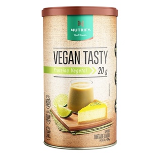 Nutrify Vegan Tasty Proteína Vegetal com 20g de Proteína por Dose - Sabor Torta de Limão - 420g em Oferta na Shopee
