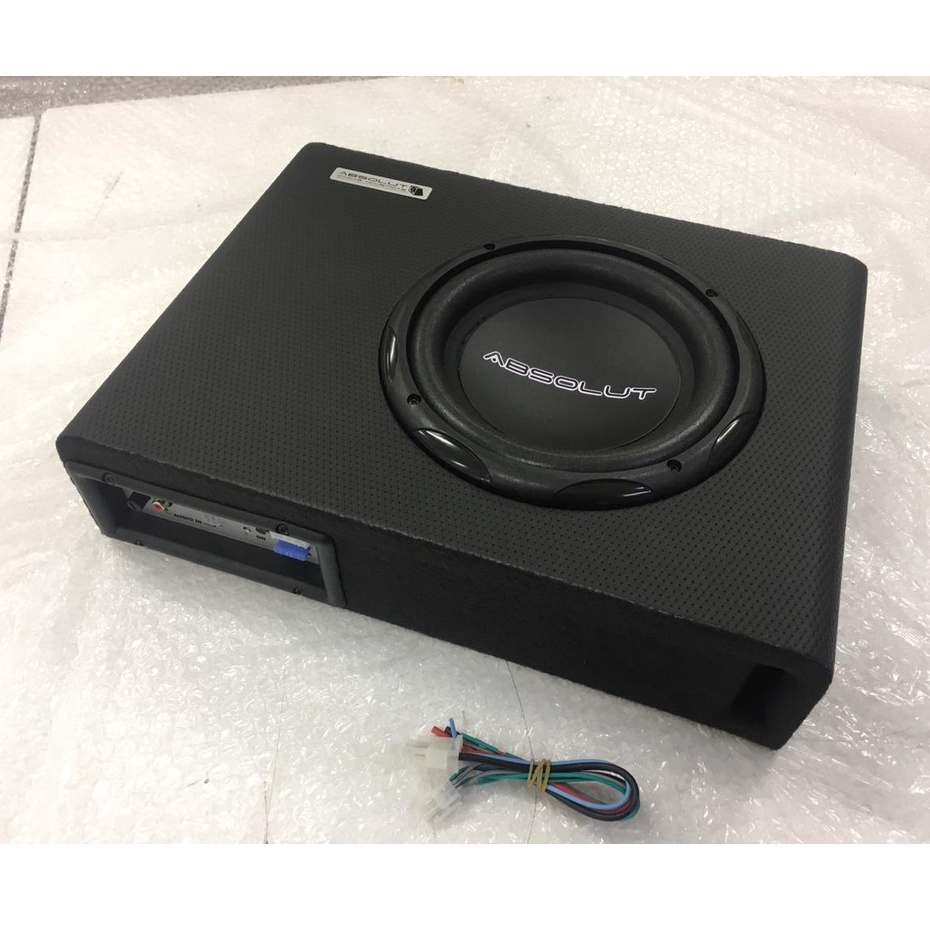 Caixa Slim Absolut Som Amplificada Automotiva Sub 8 Polegada