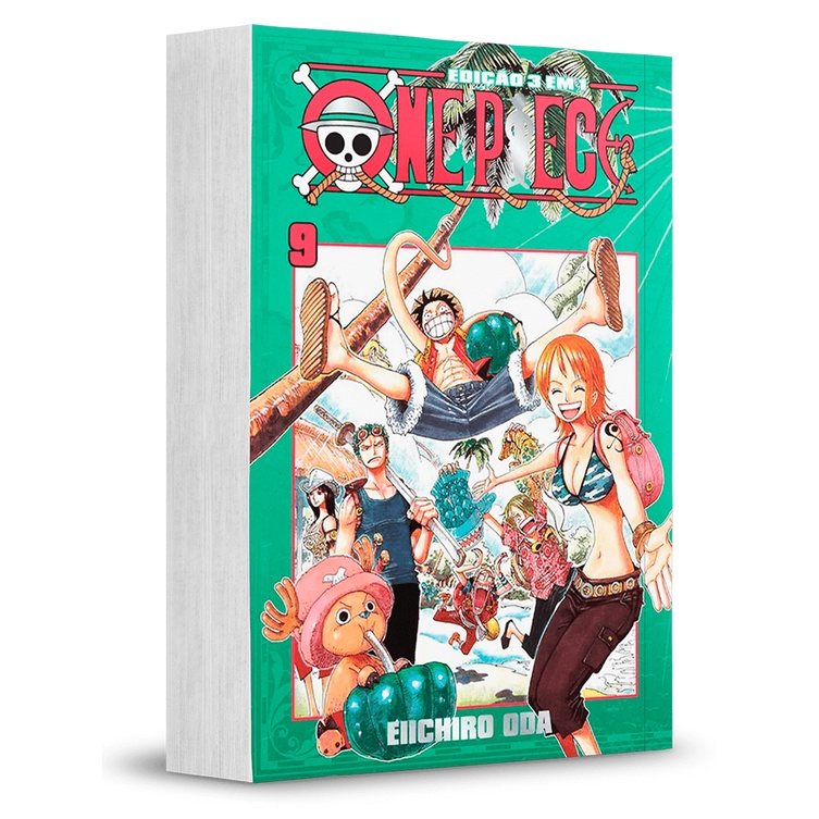 Mangá - One Piece 3 em 1 - 09 - Novo/Lacrado em Oferta na Shopee