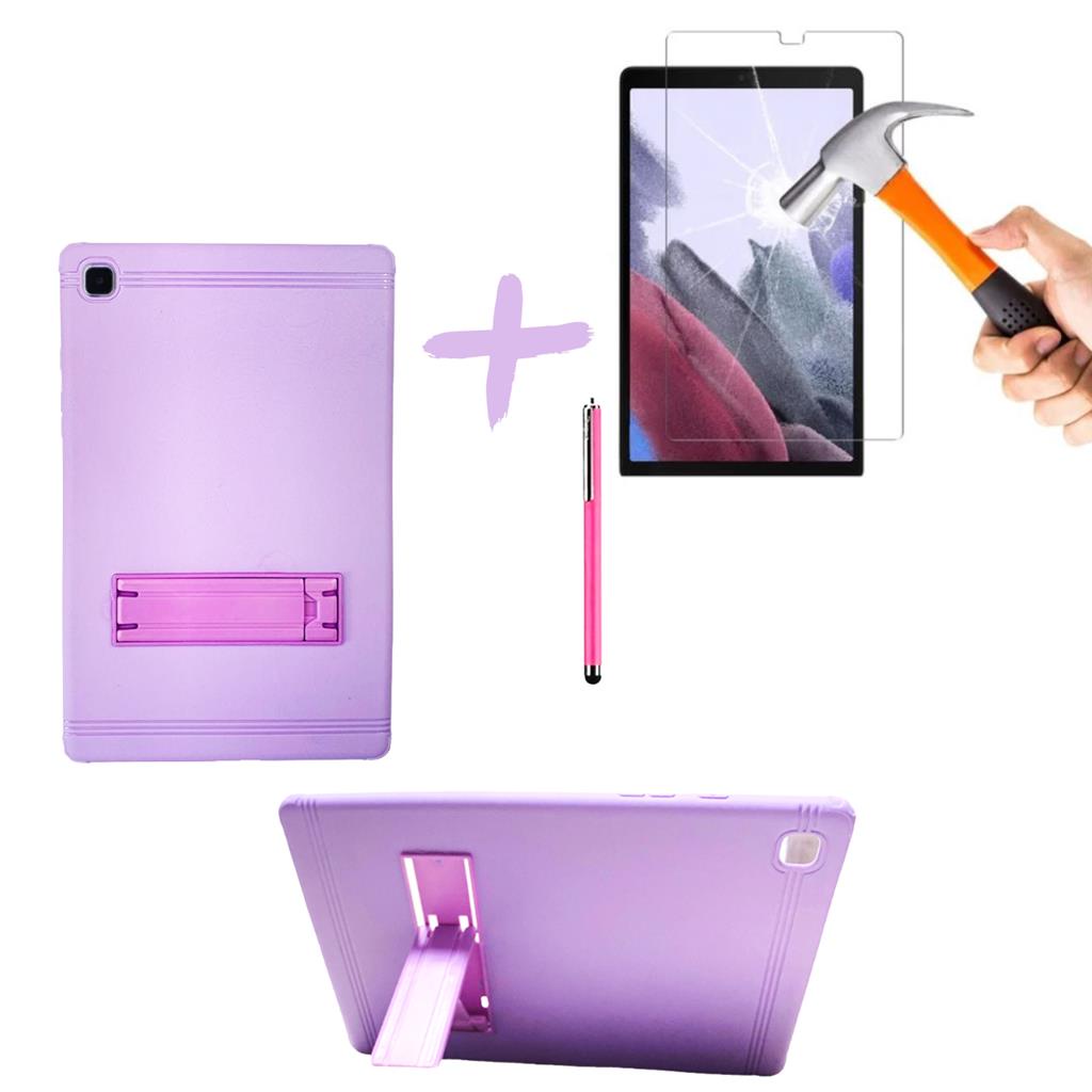 Capa Suporte Lilas p/ Tablet Samsung A7 Lite 8.7 T220/T225 +Caneta+ Pelicula