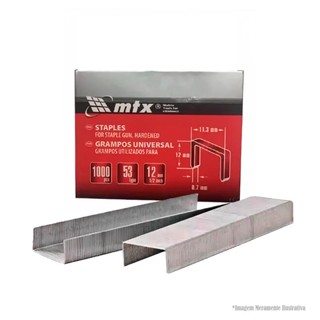 Grampos para Grampeador 106 de 14mm c/ 1000 PÇS 411249 MTX