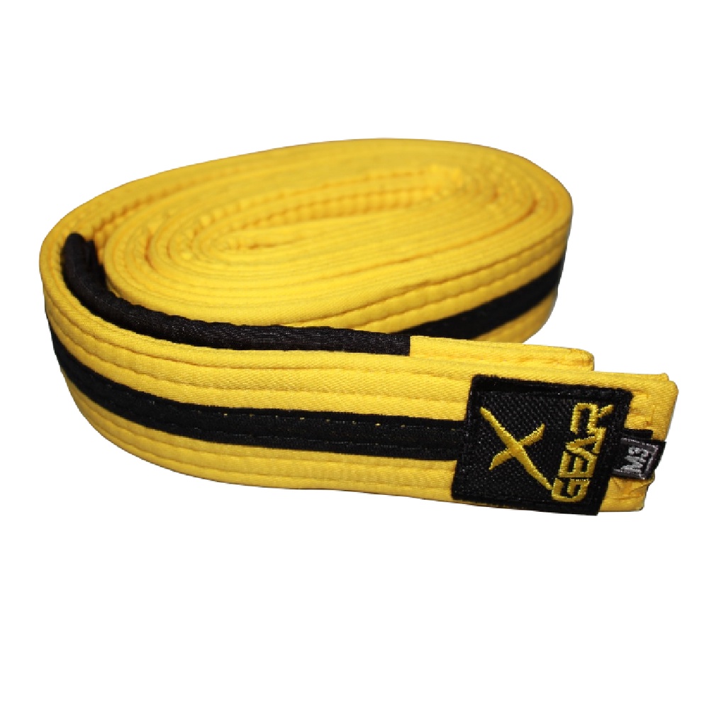 Faixa Amarelo Com Preto Jiu Jitsu amarela com ponta - XGear