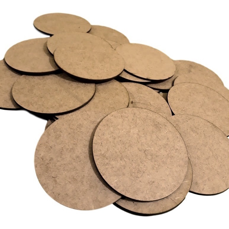 Kit 10 bolachas de 12 cm em mdf de 6 mm - 70% DE DESCONTO