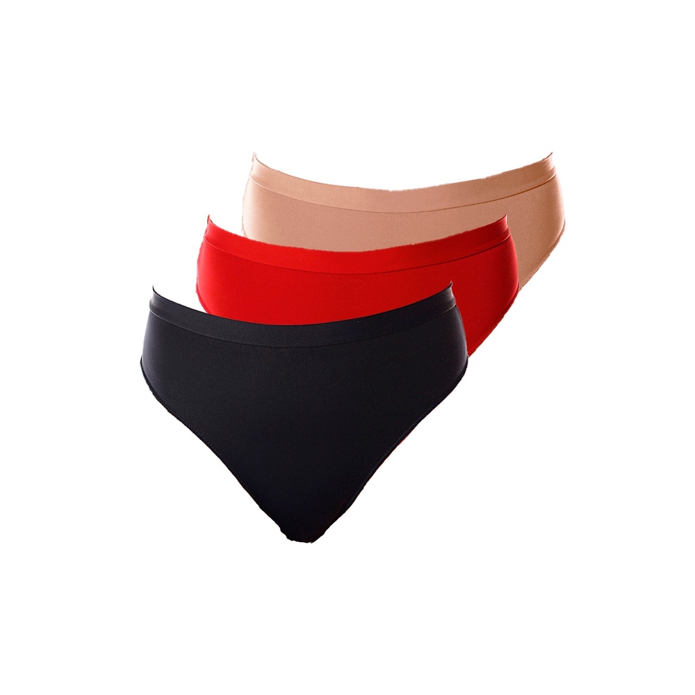 Kit com 3 Calcinhas Demillus 26826 Colorido