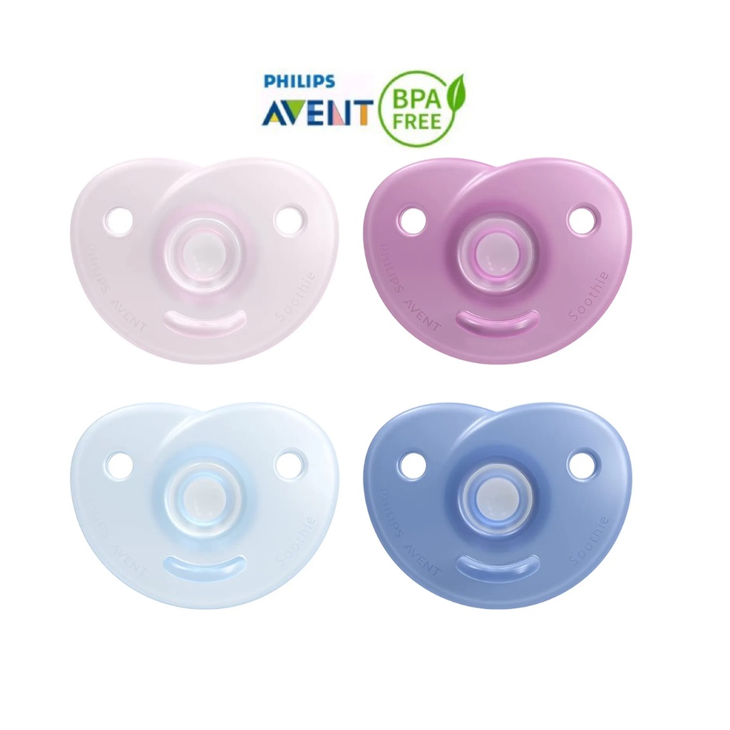 Chupeta Calmante Soothie 2 Unidades Philips Avent Bico Silicone 100% Original