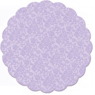 Fundo Rendado Redondo Lilás 9cm - 100 unidades - Cromus - Rizzo Embalagens em Oferta na Shopee