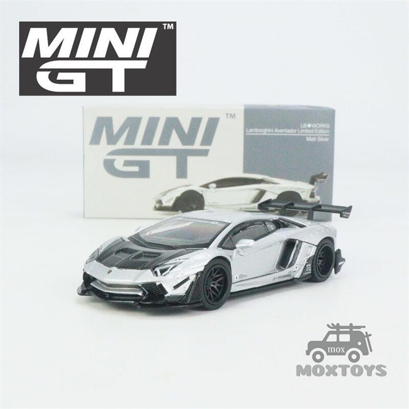 MINI GT 1 : 64 LB WORKS Lambo Aventador Limited Matt Silver LHD Modelo ...