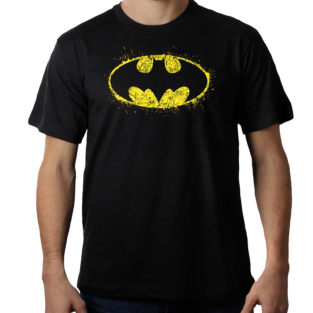 Camiseta Masculina Símbolo do Batman - Estampa Personalisada | Shopee Brasil