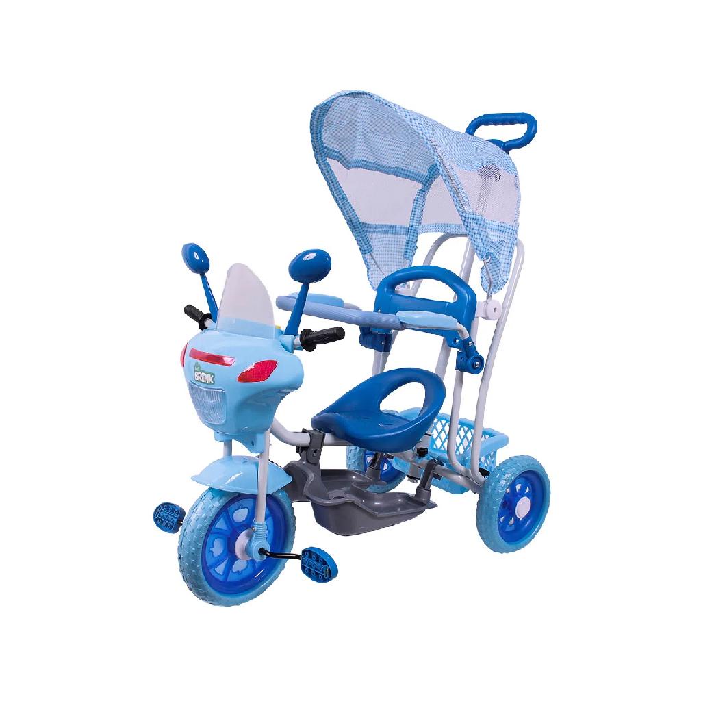 Triciclo Motinha com Capota 3 em 1 Azul Triciclo Motinha com Capota Azul - BEL- Ref.900102