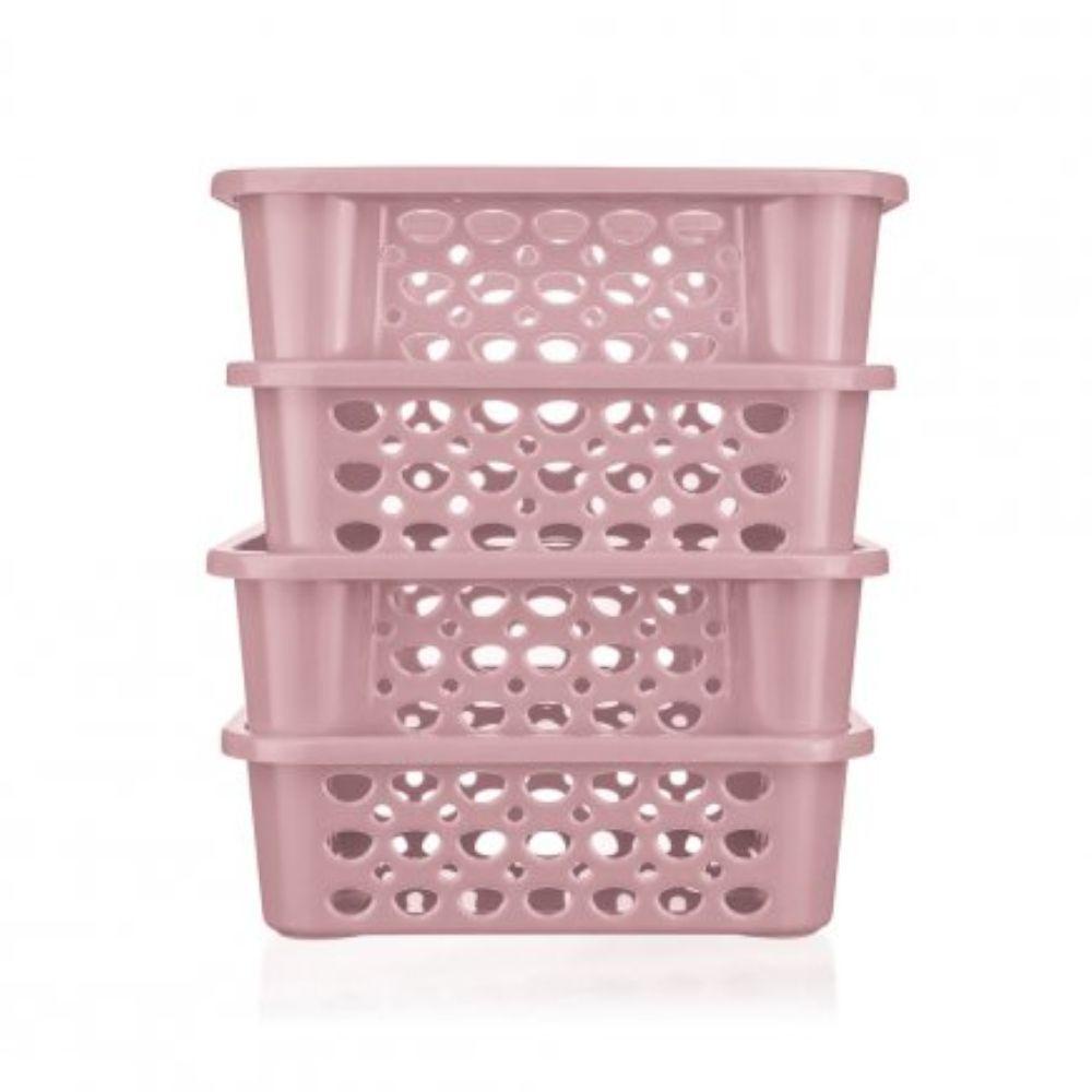 Detalhes do Conjunto de Cestas Sanremo SR8848 Leve 4 Pague 3 1,6L Rosa