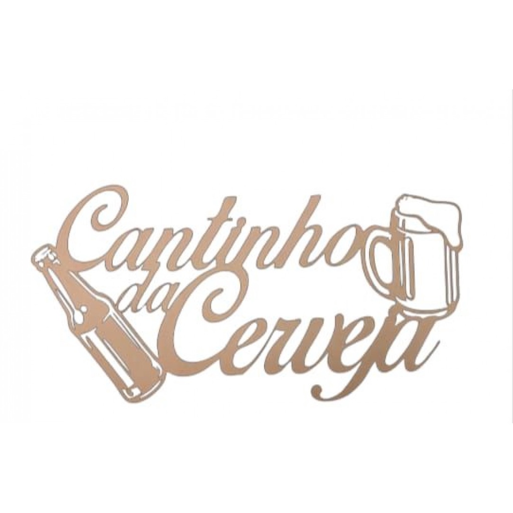 Placa Decorativa Quadro Frase Cantinho Da Cerveja Em Mdf Natural Shopee Brasil