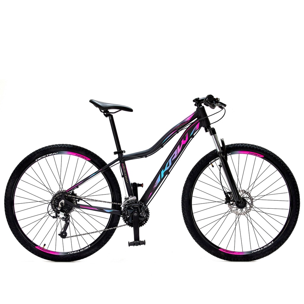 Bicicleta Aro 29 KRW Destiny Alumínio 24 Vel Freio a Disco Hidráulico SX34 em Oferta na Shopee