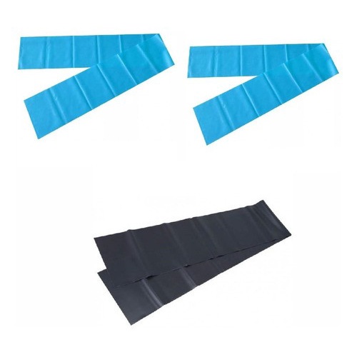 Kit Faixas Elásticas 2 m com 2 Médias + 1 Forte – One Life Sports® – Treino Funcional
