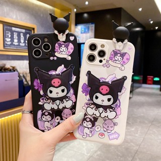 Para iPhone 15 13 14 12 11 Pro X XS Max XR 6S 6 7 8 Plus Capa De Telefone Kuromi Macio Com O Mesmo Suporte