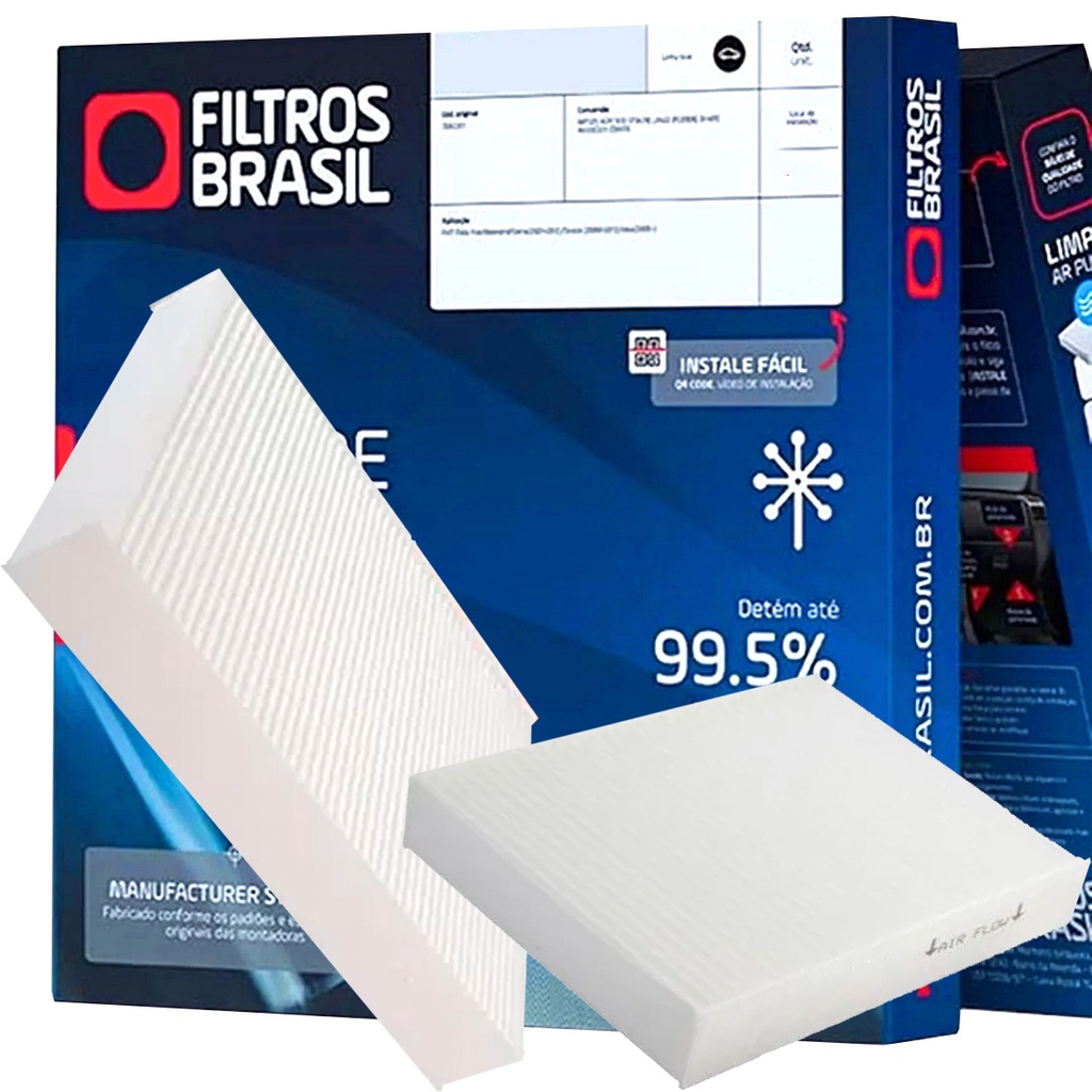 Filtro De Cabine Ar Condicionado Filtros Brasil Citroen C3 1.2 C4 Lounge Cactus Ds3 Peugeot 208