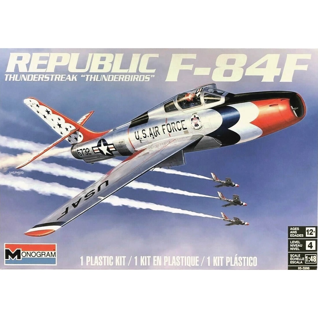 Aviao Republic F-84 F Thunderbirds kit Revell 1/48 Plastimodelismo