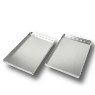 KIT 2 FORMAS DE BROWNIE RETANGULAR 31,5X21X2 ALUMÍNIO ASSADEIRAS BAIXAS em Oferta na Shopee