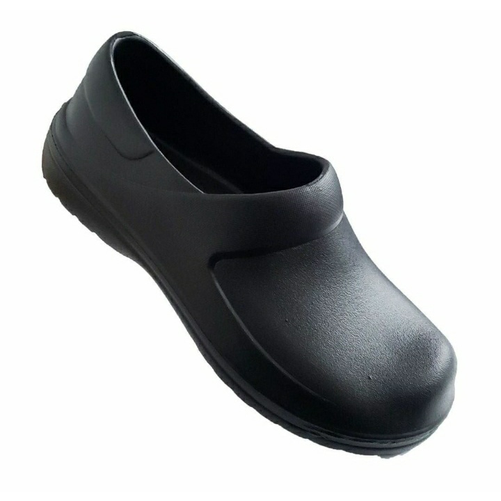 Sapato Profissional (número 34) EVA Antiderrapante Impermeável EPI Cozinha Yvate Preto (Sem Logotipo)