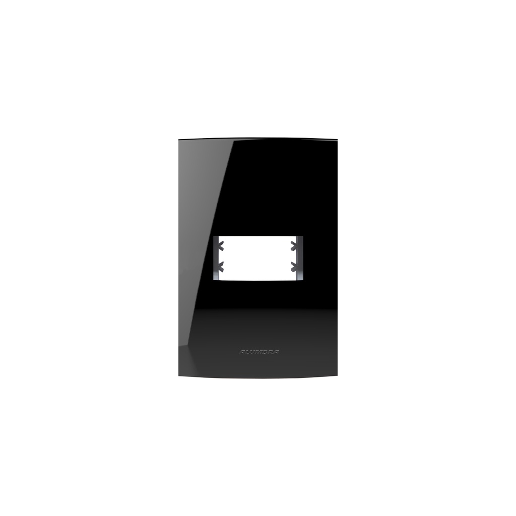 Placa 4x2 1 Módulo Inova Pro Class 85526 Alumbra Black Piano