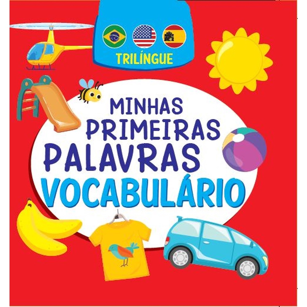 Minhas Primeiras Palavras - Vocabulário | Trilíngue em Oferta na Shopee
