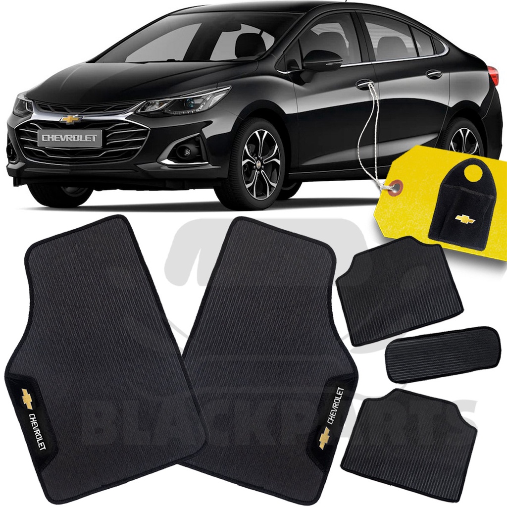 Tapete Chevrolet Cruze 2017 a 2023 Automotivo de Borracha Personalizado 5 Peças + Lixeira
