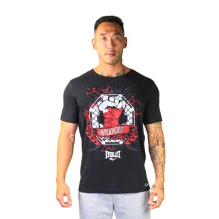 Camiseta Everlast Nocaute Algodão Masc Preta