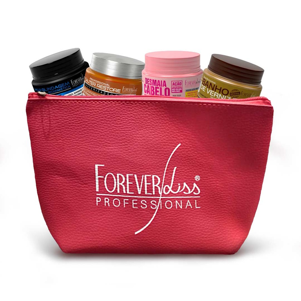 Necessaire Recheada com 4 Mini Máscaras Forever Liss - Beauty