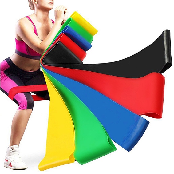 Mini Band Fita Elástica De Resistência Para Academia Exercícios Yoga Musculação e Fisioterapia