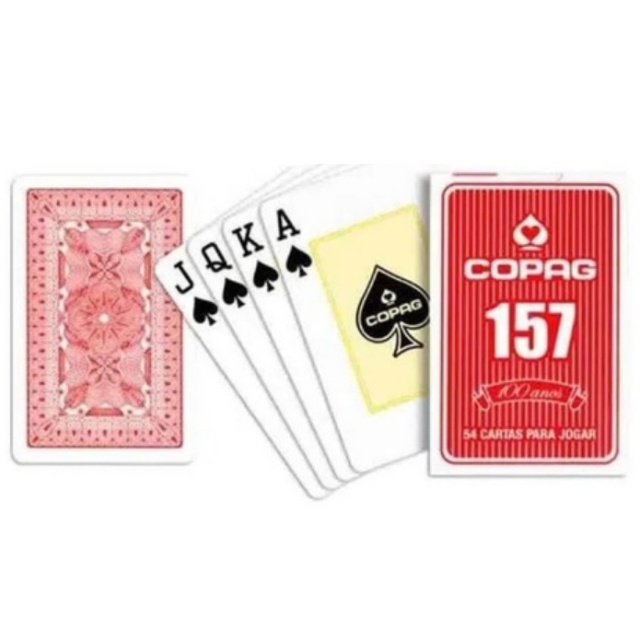 Baralho Marcado "Pare de Perder - Descubra o Naipe e o Número pelo Verso das Cartas - Ganhe Sempre" Copag 157 em Oferta na Shopee