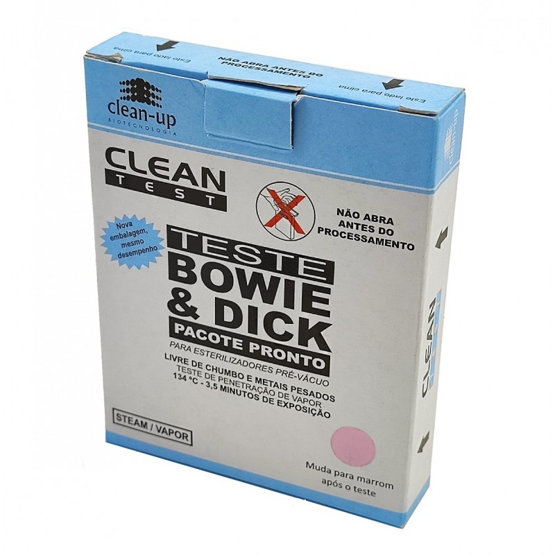 Teste De Bowie E Dick - Pacote Pronto Clean-Test 10un Teste Para ...