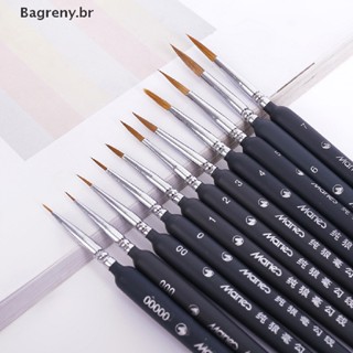 Pincel De Nylon Profissional Bagreny Miniatura Acrílico Paing Thin Line Pen BR