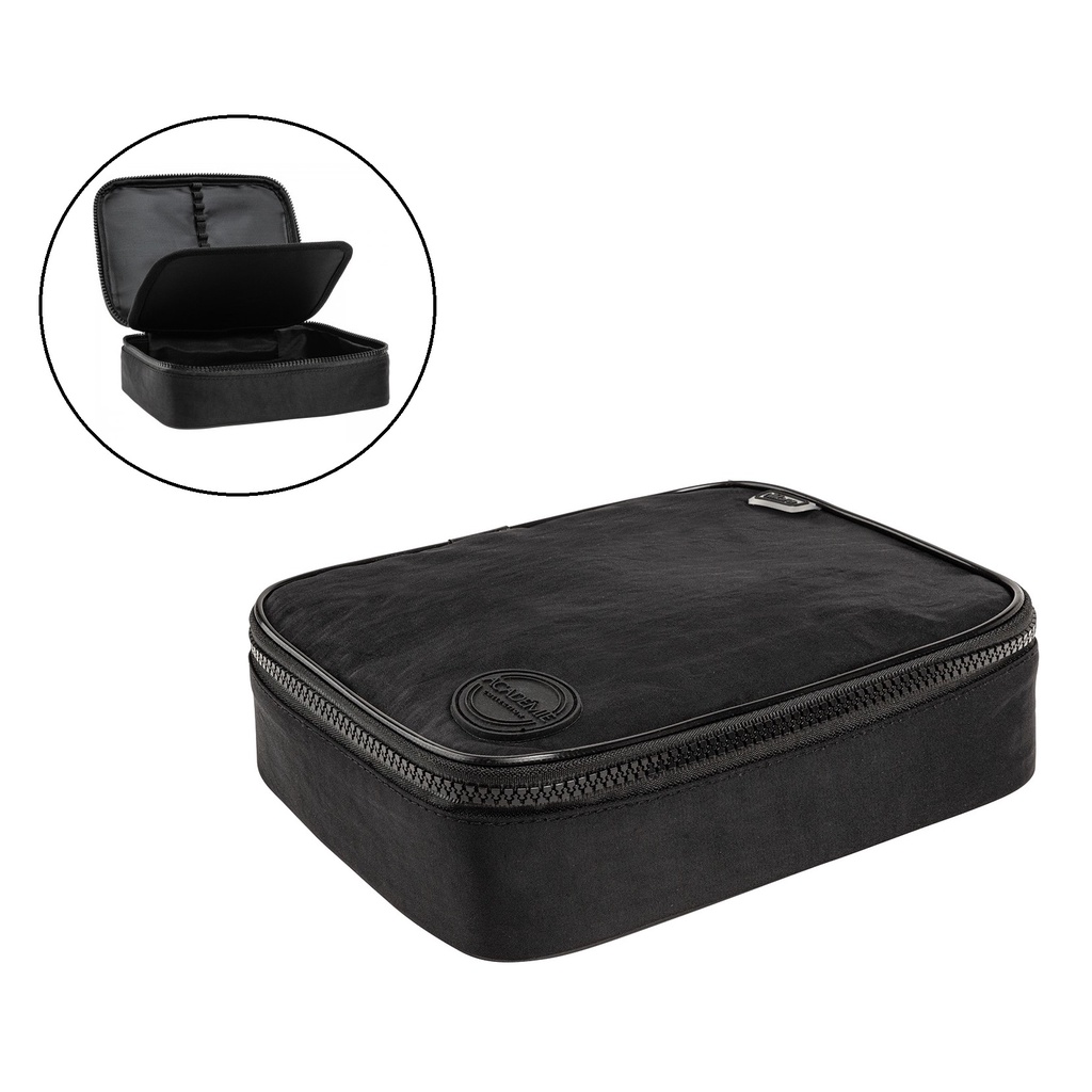 Estojo Box Preto Escolar Tilibra 100 Pen Grande Original