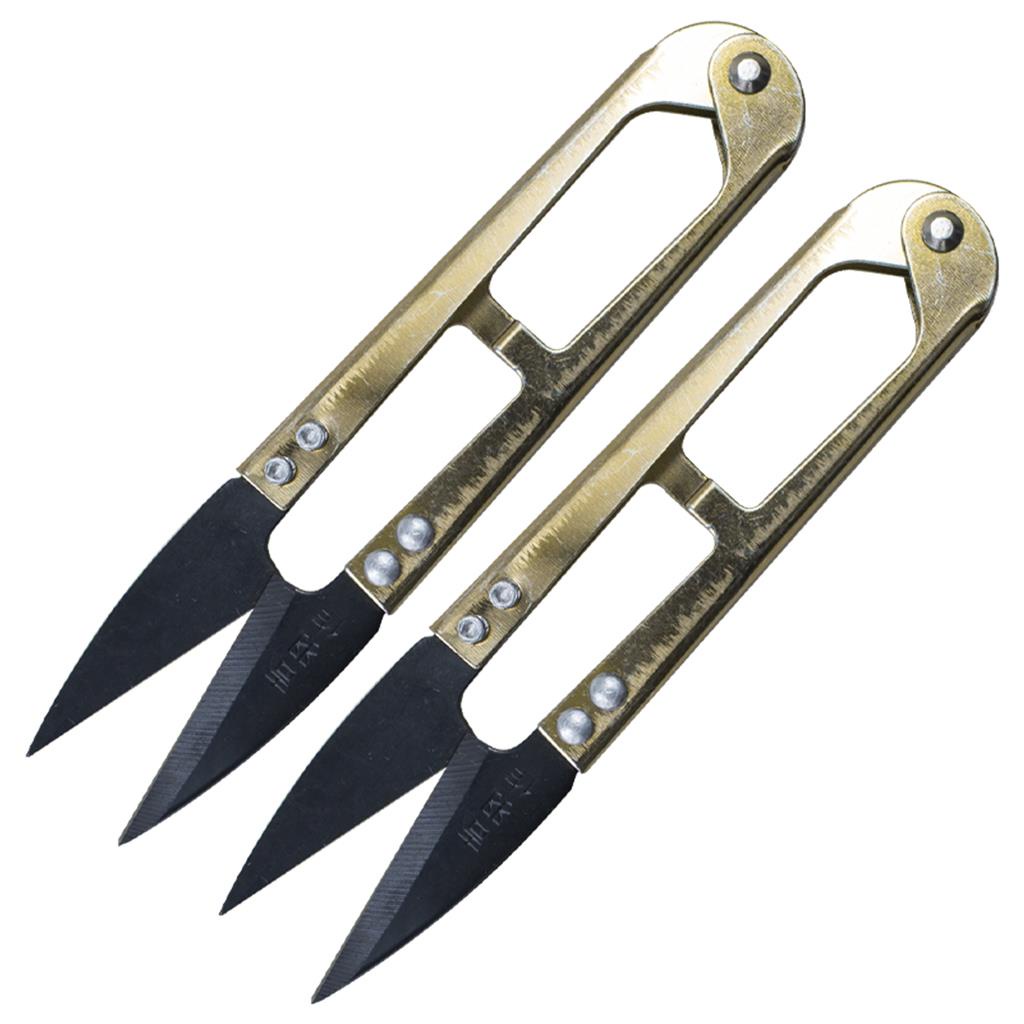 Kit com 2 Tesouras Alicate Arremate de Metal Douradas com Ponta