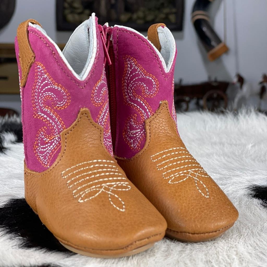 Bota Texana Infantil Capelli Boots Floater Rosa