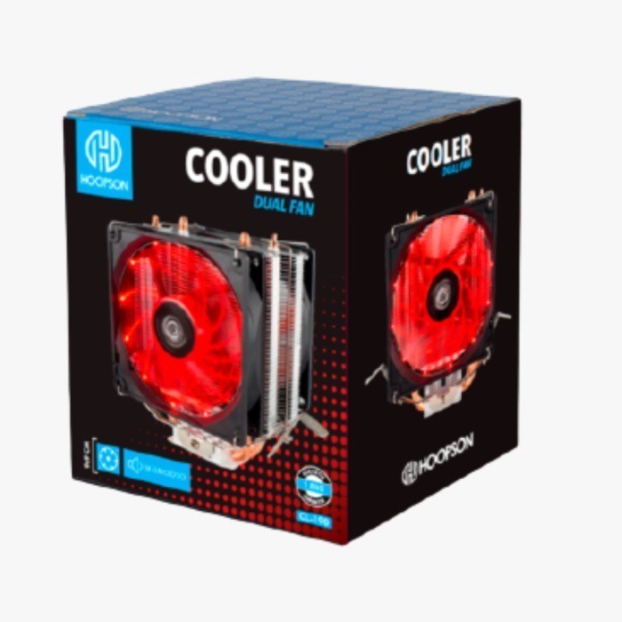 Cpu Cooler Processador Dual Fan Led Intel X X Escorrega