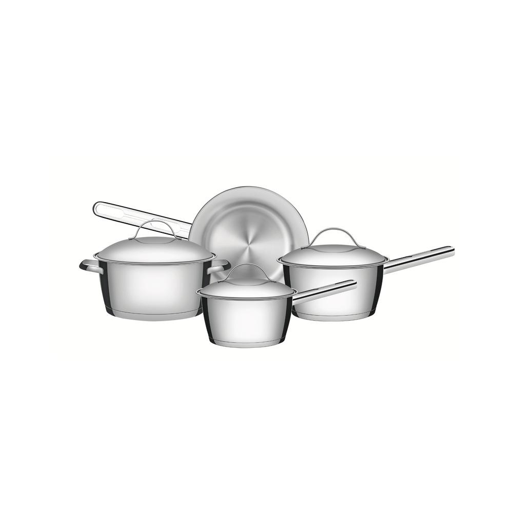 Jogo de Panelas Tramontina Allegra Inox Fundo Triplo 4 Peças em Oferta na Shopee