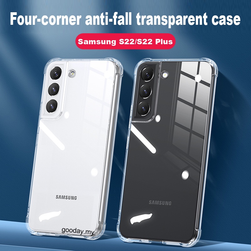 Airbag De Silicone Anti-Impacto Transparente Capa Flexível Para Samsung S23 Ultra S22 S21 S20 S10 Plus FE A43 A14 A04 A33 A73 A53 A23 A13 A52S A52 A72 A32 A22 A04s 5G