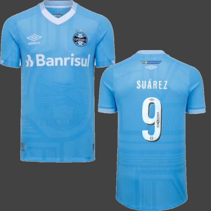Camiseta De Futebol Gremio Terceiro Jersey Suárez 9 Camisa