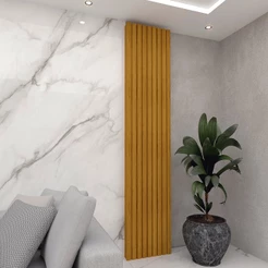 Placa de Painel Ripado Nobre 50cm Naturale - Gelius